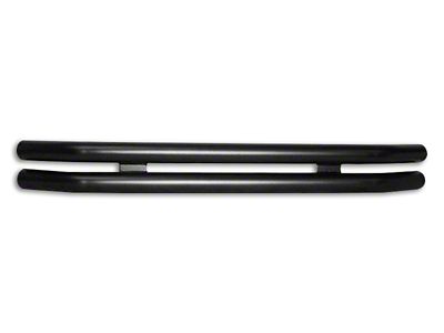 Front Double Tube Bumper; Black (76-06 Jeep CJ5, CJ7, Wrangler YJ & TJ)