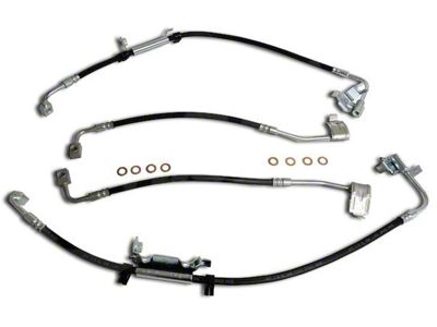 Front and Rear Brake Hose Kit (11-18 Jeep Wrangler JK)