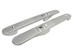 Front Interior Door Accent Set; Brushed Silver (07-10 Jeep Wrangler JK w/ Power Windows)