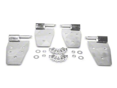 Half Door Hinges; Stainless (87-06 Jeep Wrangler YJ & TJ)