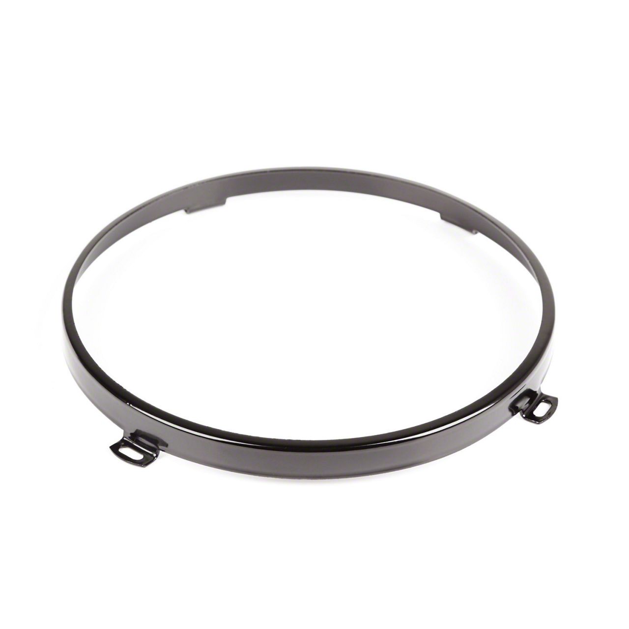 Jeep Wrangler Headlight Retaining Ring; Black (07-18 Jeep