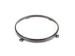 Headlight Retaining Ring; Black (07-18 Jeep Wrangler JK)