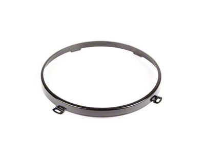 Headlight Retaining Ring; Black (07-18 Jeep Wrangler JK)