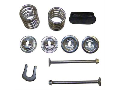 Brake Hold Down Spring Kit; Front or Rear (76-78 Jeep CJ7; 73-78 CJ5)