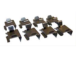 Disc Brake Anti-Rattle Clip; Brake Pad Spring Kit; Front (07-18 Jeep Wrangler)