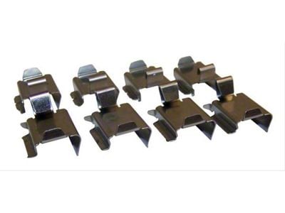 Disc Brake Anti-Rattle Clip; Brake Pad Spring Kit; Front (07-18 Jeep Wrangler)