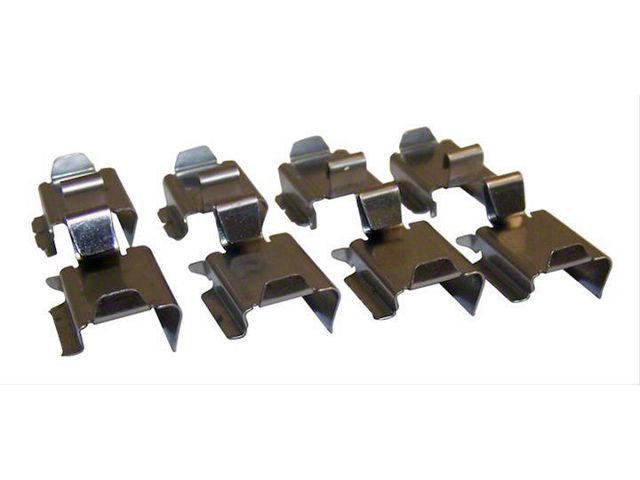 Jeep Wrangler Disc Brake Anti-Rattle Clip; Brake Pad Spring Kit