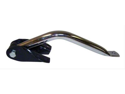 Door Mirror Bracket; Support Arm; Chrome; Left (76-86 Jeep CJ7; 73-83 CJ5)