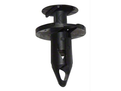 Fender Flare Clip; Black Plastic; Push-In; at Grille (07-25 Jeep Wrangler JK & JL)
