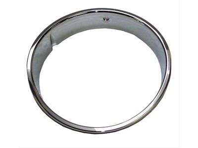 Headlight Bezel; Chrome; Left (97-06 Jeep Wrangler)