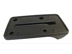 License Plate Bracket; Black; Front or Rear (97-06 Jeep Wrangler)