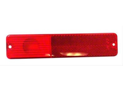 Side Marker Light Lens; Rear Right or Left (76-80 Jeep CJ7; 73-80 CJ5)