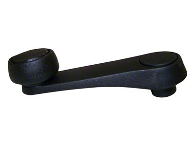 Window Crank Handle; Left or Right; Black (92-95 Jeep Wrangler YJ)