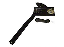 Window Regulator Kit; with Full Steel Doors; Front Left (76-86 Jeep CJ7)