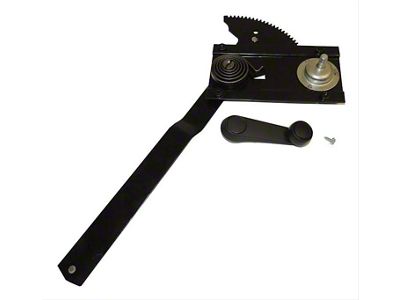 Window Regulator Kit; with Full Steel Doors; Front Left (76-86 Jeep CJ7)