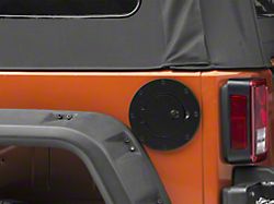 Locking Fuel Door; Black (97-06 Jeep Wrangler TJ)