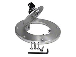 Locking Fuel Door; Brushed Aluminum (97-06 Jeep Wrangler TJ)