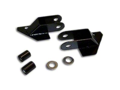 Mirror Relocation Bracket Set; Black (87-95 Jeep Wrangler YJ)