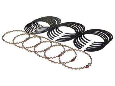 Oversized Piston Ring Set; 0.010 Inches (90-95 4.0L Jeep Wrangler YJ)
