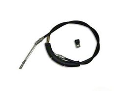 Rear Emergency Brake Cable; Passenger Side; 69-3/4-Inch (91-95 Jeep Wrangler YJ w/ Rear Disc Conversion)