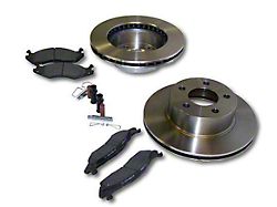 Service Disc Brake Rotor and Pad Kit; Front (87-89 Jeep Wrangler YJ)