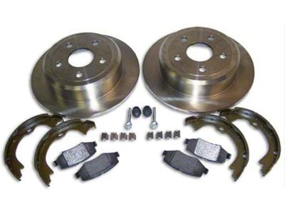 Service Disc Brake Rotor and Pad Kit; Rear (07-18 Jeep Wrangler JK)