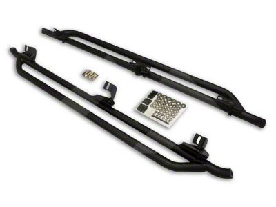 Side Guard Set; Textured Black (07-18 Jeep Wrangler JK 4-Door)