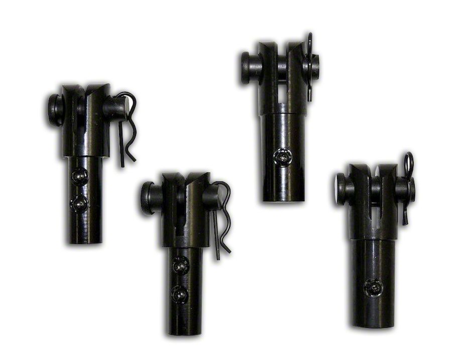 Jeep Wrangler Soft Top Quick Disconnect Kit; Black (9706 Jeep Wrangler TJ)