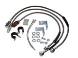 Stainless Steel Brake Hose Kit for 0 to 6-Inch Lift (87-06 Jeep Wrangler YJ & TJ)