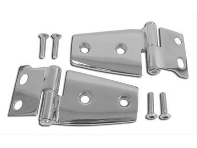 Stainless Steel Hood Hinge Set (07-18 Jeep Wrangler JK)