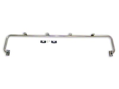 Stainless Steel Light Bar with 4-Light Tabs (76-95 Jeep CJ5, CJ7 & Wrangler YJ)