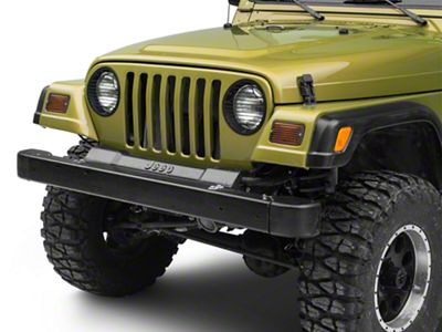 Stone Light Guards; Billet Black (97-06 Jeep Wrangler TJ)