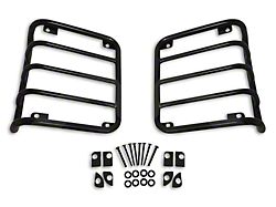 Tail Light Guards; Black (07-18 Jeep Wrangler JK)
