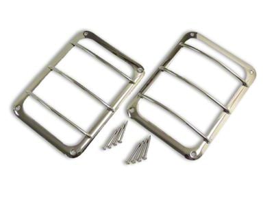 Tail Light Guards; Stainless Steel (07-18 Jeep Wrangler JK)