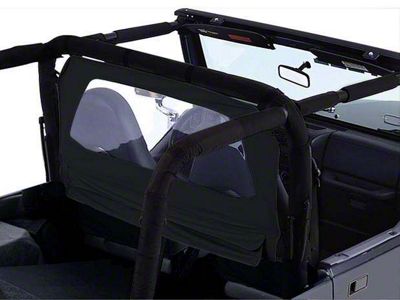 Windbreaker; Black Diamond (07-18 Jeep Wrangler JK)
