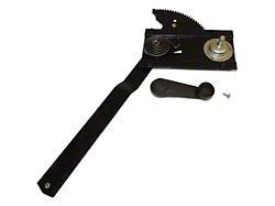 Window Regulator Kit; Left (92-95 Jeep Wrangler YJ w/ Full Steel Doors)