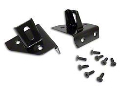Windshield Light Mounting Brackets; Black (76-95 Jeep CJ5, CJ7 & Wrangler YJ)