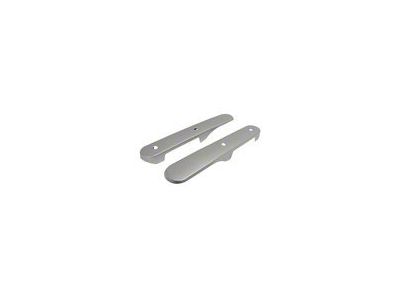 Interior Rear Door Accents Set; Brushed Silver (07-10 Jeep Wrangler JK w/ Power Windows)