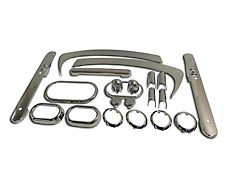 Interior Trim Kit; Chrome (07-10 Jeep Wrangler JK 2-Door w/ Power Windows & Automatic Transmission)