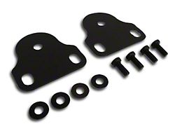 Interior Windshield Mount Brackets; Black (76-95 Jeep CJ5, CJ7 & Wrangler YJ)