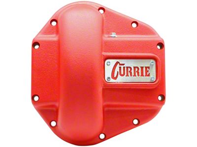 Currie Iron Differential Cover for Dana 60 and 70 Housings; Textured Red (07-18 Jeep Wrangler JK)