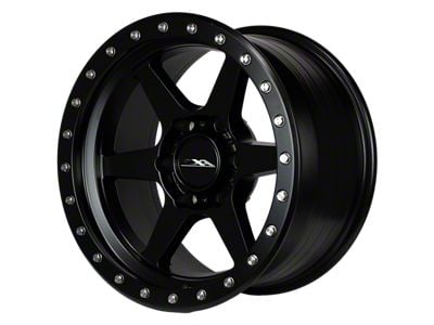 CXA Off Road Wheels TR2 SENTRY 6 Full Matte Black 6-Lug Wheel; 17x9; -18mm Offset (05-15 Tacoma)