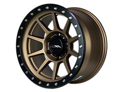 CXA Off Road Wheels CX4 SPRINT Texture Bronze with Black Ring 6-Lug Wheel; 17x9; 0mm Offset (10-24 4Runner)