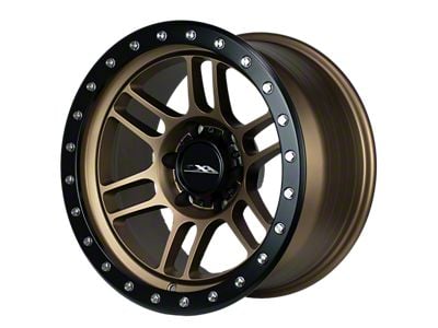 CXA Off Road Wheels TR5 VORTEX Texture Bronze with Black Ring 6-Lug Wheel; 17x9; -18mm Offset (24-25 Tacoma)
