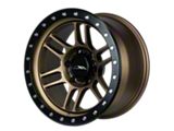 CXA Off Road Wheels CX5 VORTEX Texture Bronze with Black Ring 6-Lug Wheel; 17x9; 0mm Offset (21-26 Bronco, Excluding Raptor)