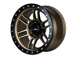 CXA Off Road Wheels CX5 VORTEX Texture Bronze with Black Ring 6-Lug Wheel; 17x9; 0mm Offset (21-26 Bronco, Excluding Raptor)