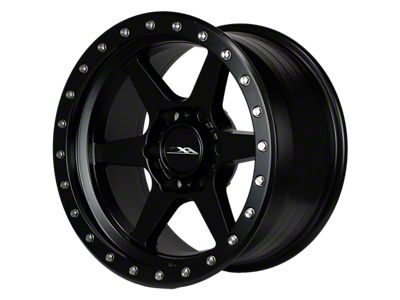 CXA Off Road Wheels TR2 SENTRY 6 Full Matte Black 6-Lug Wheel; 17x9; -18mm Offset (16-23 Tacoma)