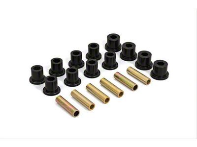 Daystar Leaf Spring and Shackle Bushing Kit; Black; Rear (76-86 Jeep CJ5 & CJ7)