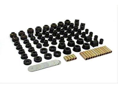 Daystar Suspension Bushing Kit; Black; Includes All Polyurethane Components Available For Vehicle (80-86 Jeep CJ5 & CJ7)