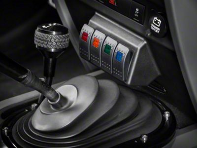 Daystar Lower Dash Switch Panel; Black (07-10 Jeep Wrangler JK)